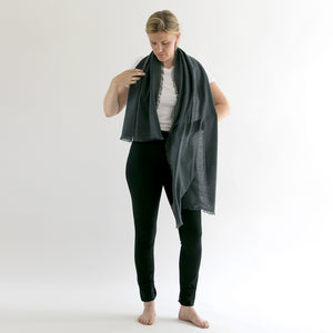 Cashmere scarf | Gingham - PilgrimWaters | designer & makers