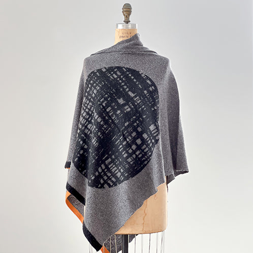 Ponch snug wool and cashmere printed design by PilgrimWaters