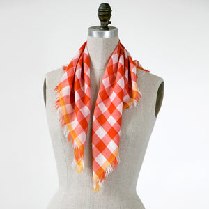 Rory, a little gingham check scarf