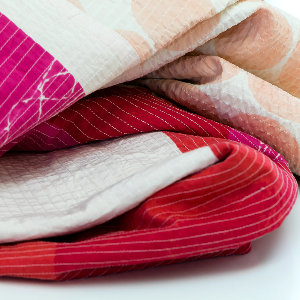 Queen Fuschia Quilt - PilgrimWaters | designer & makers