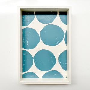 PilgrimWaters Mini-Mini tray illustrating the bold Sky dot printing.