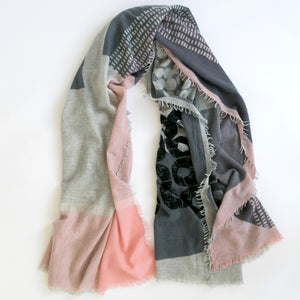 XO 100% cashmere scarf - PilgrimWaters | designer & makers