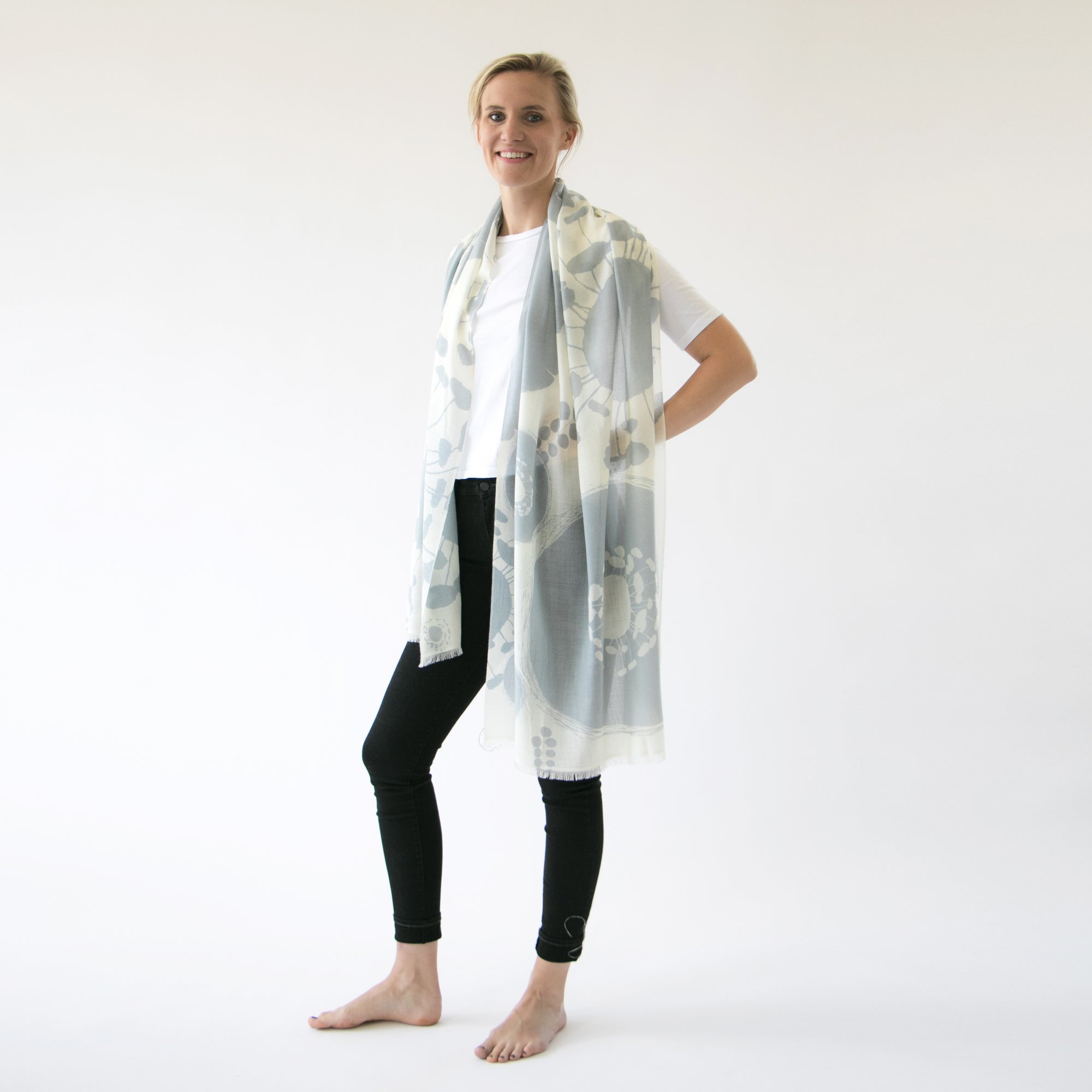 Cashmere & merino | Bloom scarves - PilgrimWaters | designer & makers