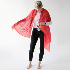 Cashmere & merino | Bloom scarves - PilgrimWaters | designer & makers