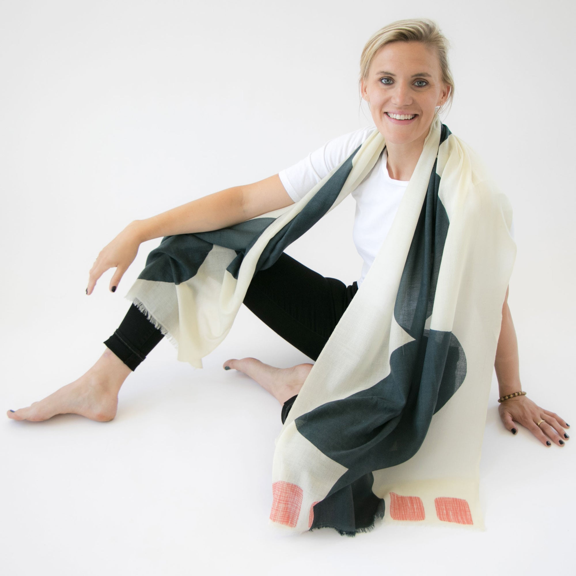 Cashmere & merino | Boulder scarf - PilgrimWaters | designer & makers