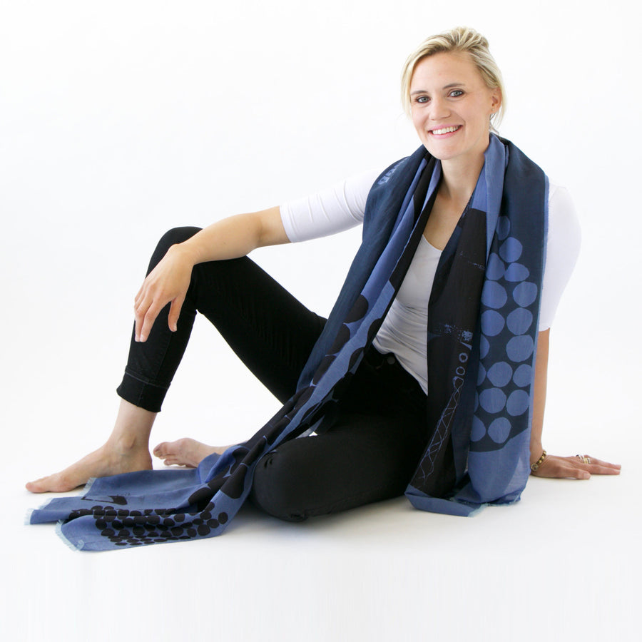 Cotton Silk large | Archie scarf - PilgrimWaters | designer & makers