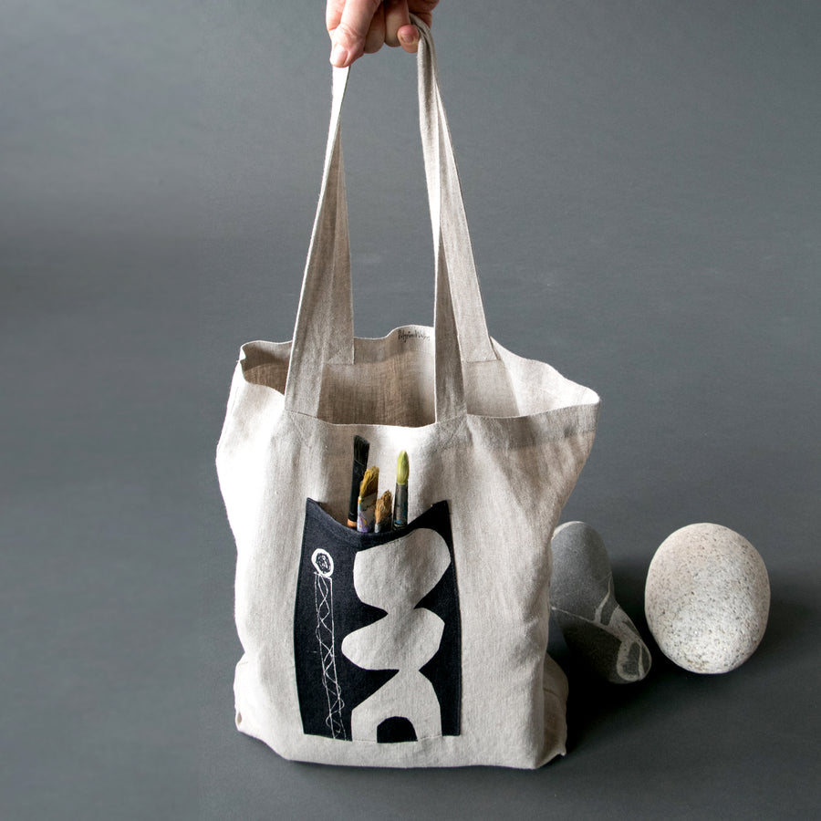 Linen bag - PilgrimWaters | designer & makers