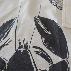 Tea Towel | Seafood 100% cotton - PilgrimWaters | designer & makers