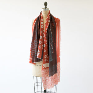 Small merino wool called Mars abstract design by PilgrimWaters, made in Nepal