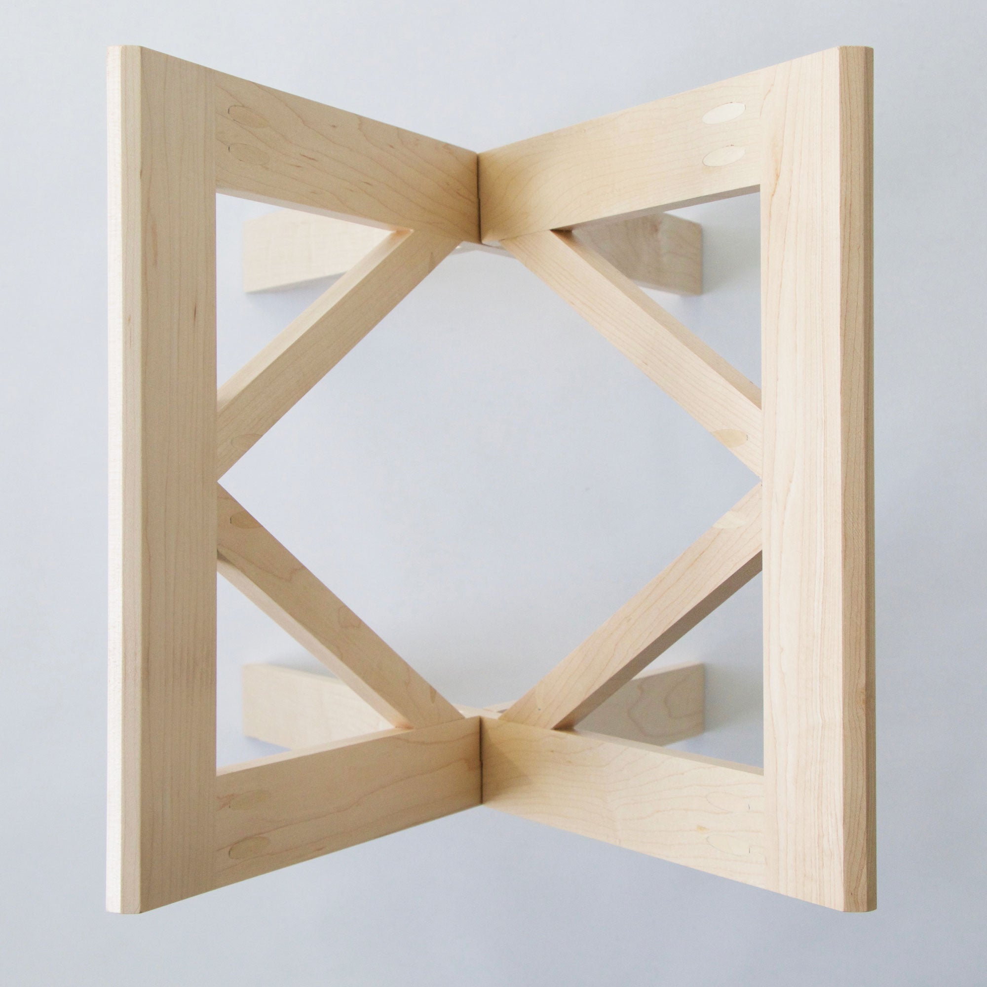 Tray stand | large maple handmade USA - PilgrimWaters | designer & makers