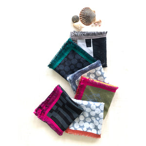 Mini square scarf | cotton silk - PilgrimWaters | designer & makers