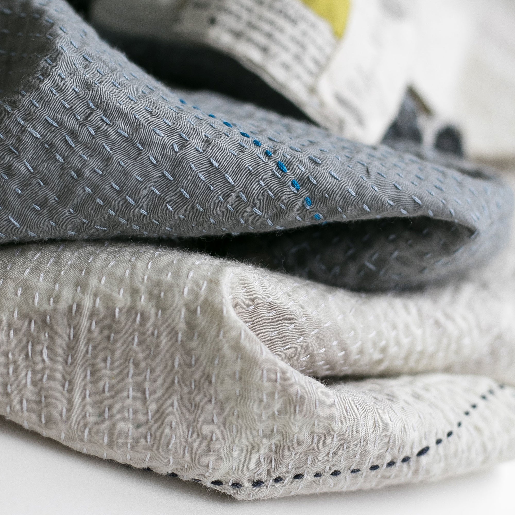 Throw Dove | silk & cotton - PilgrimWaters | designer & makers